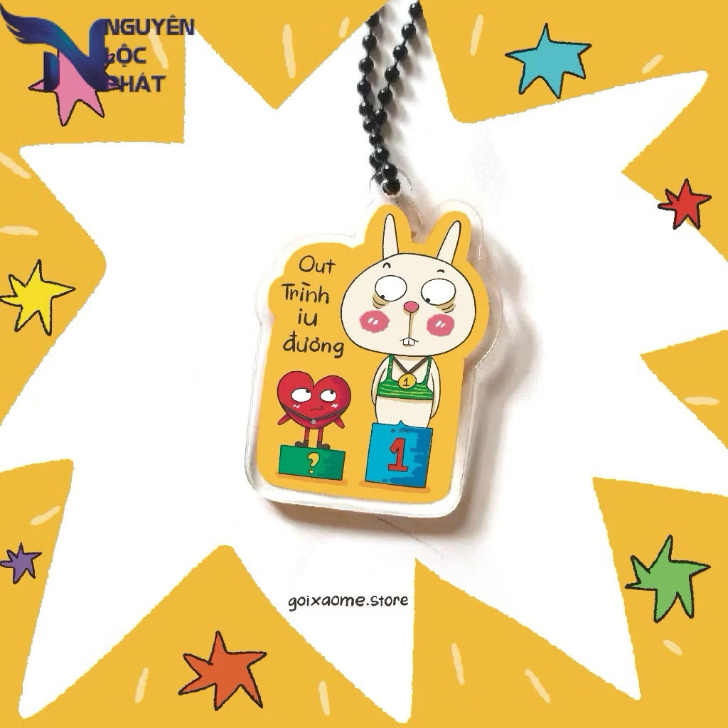 KEYCHAIN OUT IU DANGER - MESSAGE GIFT - NORMAL SHOP