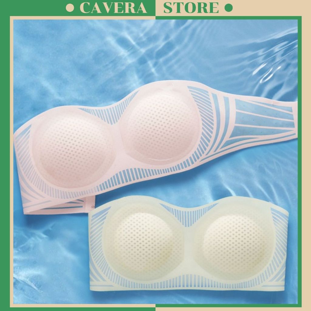 Combo 2 Womens Strapless V1 Lift-Up Bras, CAVERA A.1952 Slim Fit Foam Bra