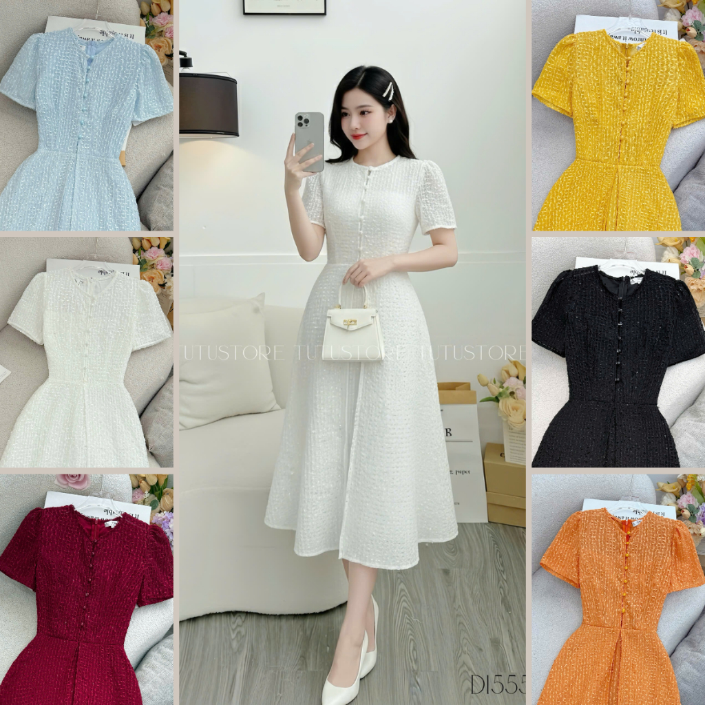 TuTu Store เดรสดีไซน์บานสําหรับออกไปข้างนอก - รหัส D1555