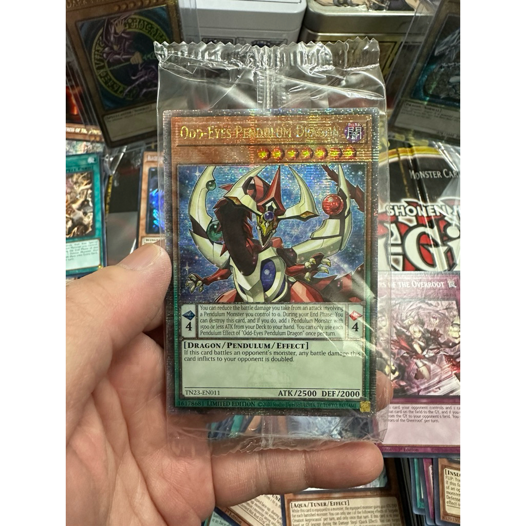 การ์ด Yugioh! ลูกตุ้ม Odd-Eyes Dragon SEALED! (Quater Century Rare) (การ์ดจริง)