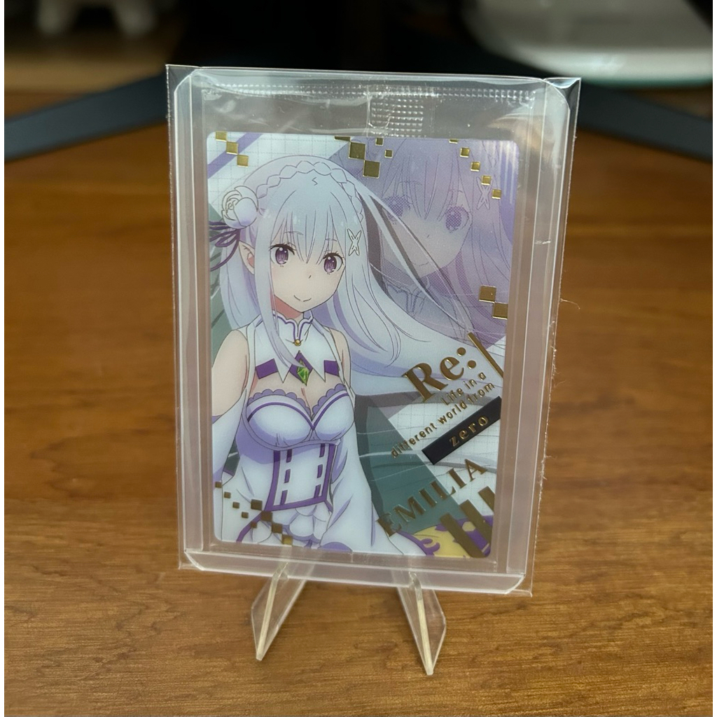 การ์ดเวเฟอร์โลหะ Emilia character SP •Re:zero