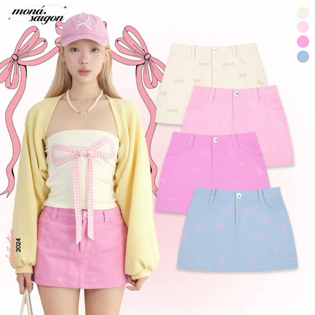 กระโปรง Mona ของแท้ ไซส์ S