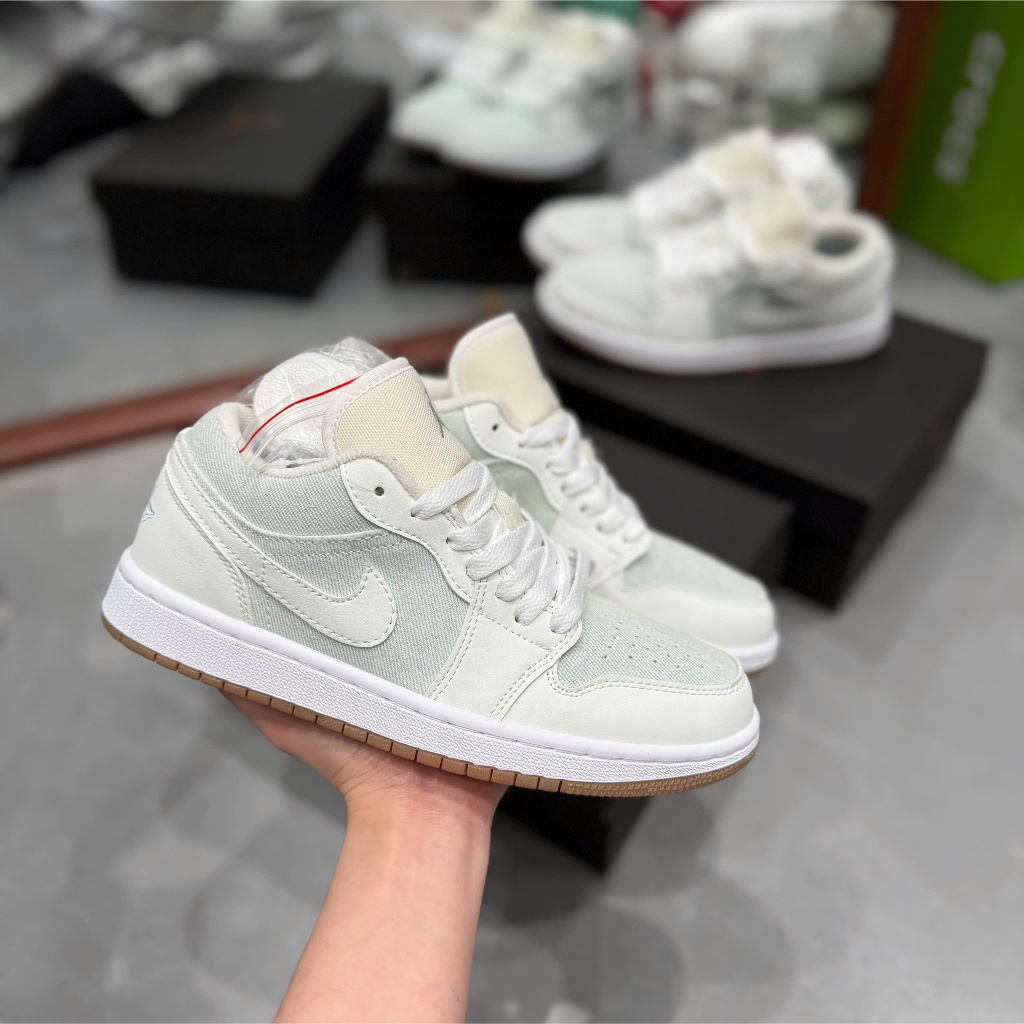 [แถมกล่อง bv] Y D Cream Blue Denim Shoes สําหรับผู้ชายและผู้หญิง