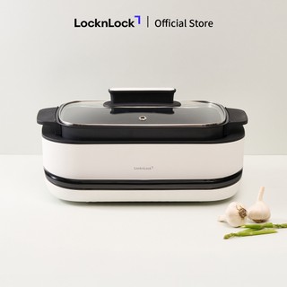 Nồi điện đa năng LocknLock 6L Multicooker EJP261WHT nấu canh, chiên/xào, nướng, hấp- T2C