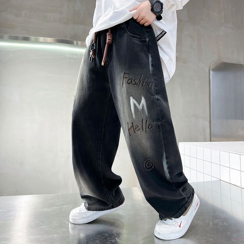 BAGGY JEANS สําหรับเด็ก GO TO SCHOOL และเล่น EASY QD55