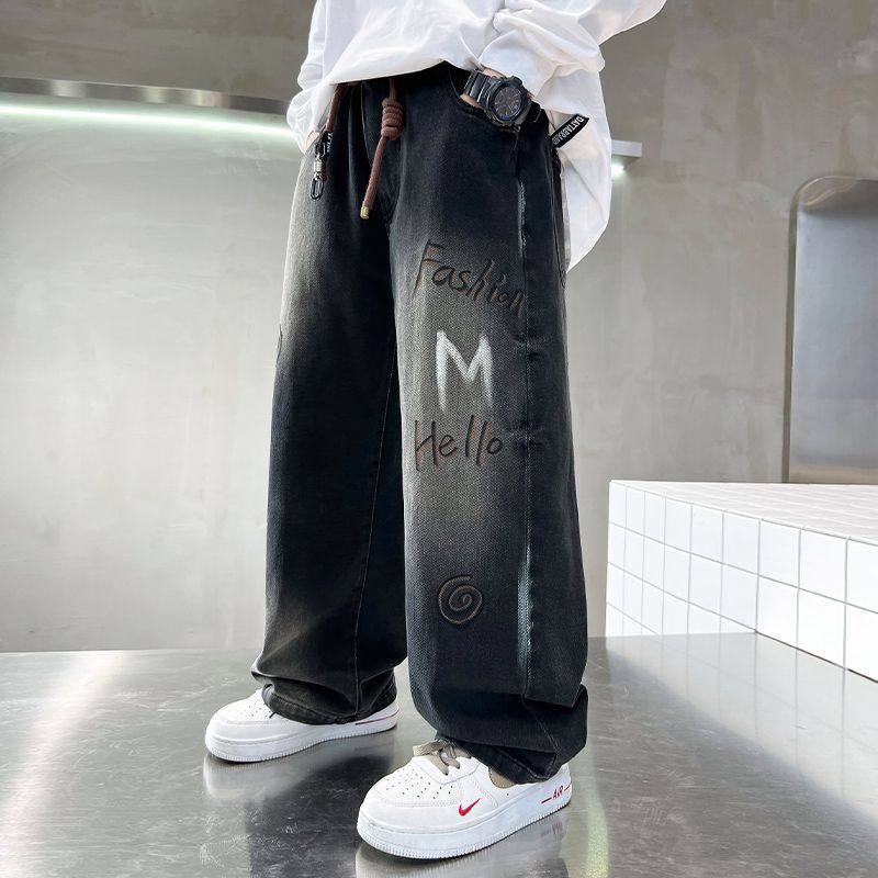 BAGGY JEANS สําหรับเด็ก GO TO SCHOOL และเล่น EASY QD55