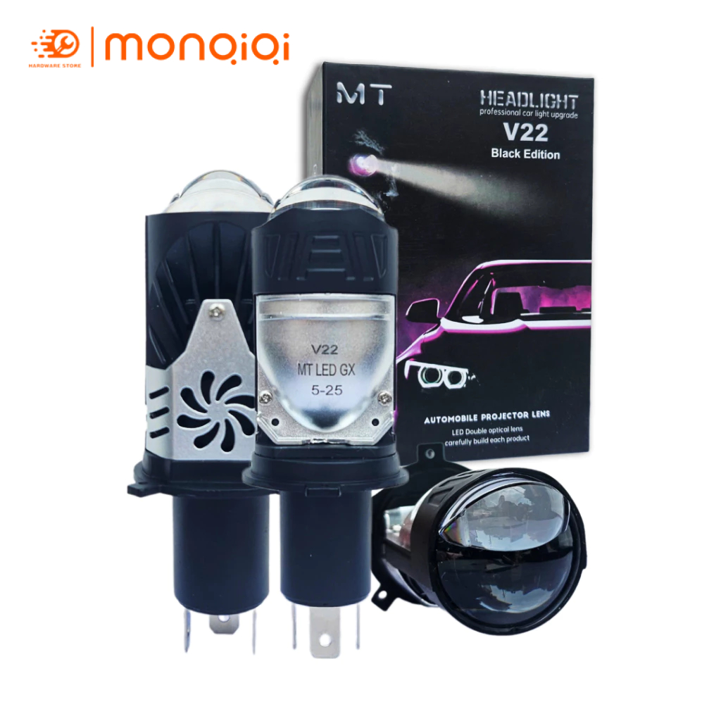 ไฟหน้า Mini Ball LED H4 V30 - V22 Osram 55w เอาต์พุตสําหรับรถยนต์และรถจักรยานยนต์