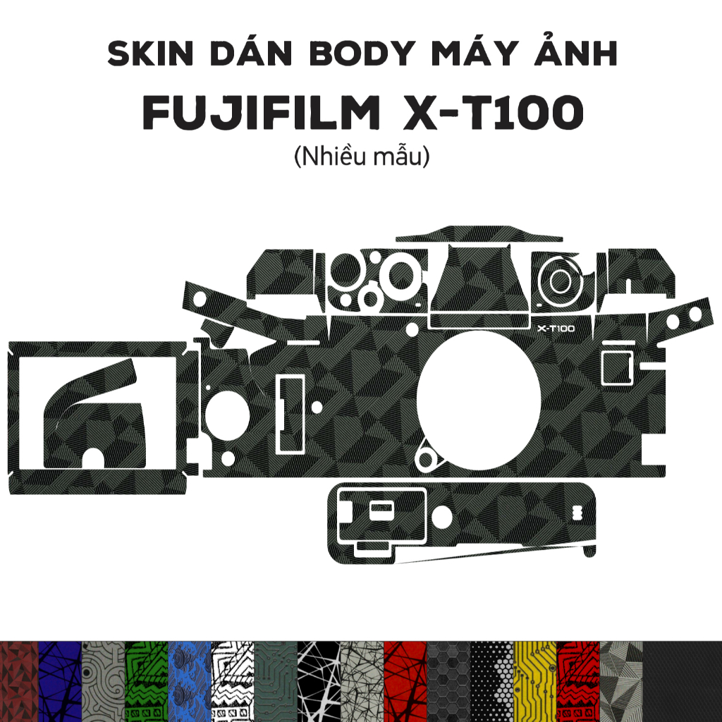 สติ๊กเกอร์ผิว 3M Fujifilm X-T100 (หลายรุ่น) | ฟิล์มกันรอยสําหรับตัว Fujifilm X-T100