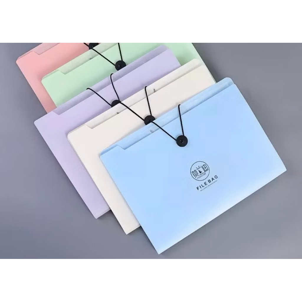 [12 ช่อง] A4 Document Cover File Bag - File Cover