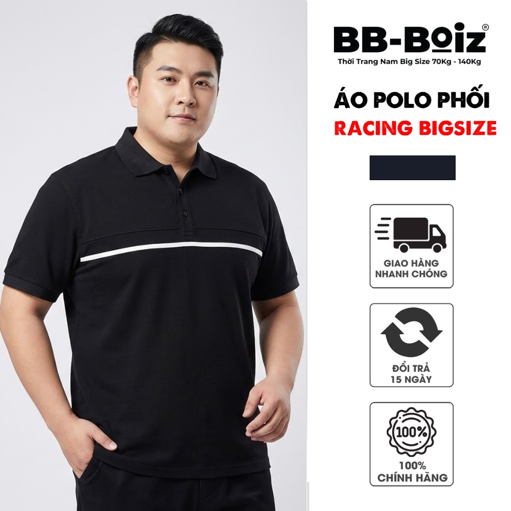 [BigSize] เสื้อยืดโปโล BB-Boiz ไซส์ใหญ่ 80kg-130kg | รหัส PLK29 | PLK39 เสื้อคลุมคอปก | กรุณา34