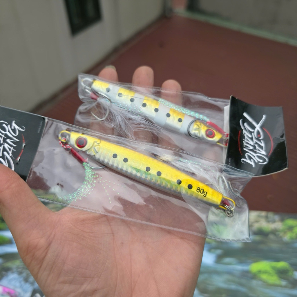 เหยื่อจิ๊ก ILure V5 vip - พร้อมส่องสว่าง - มีจําหน่าย 3 ขนาดยอดนิยมที่สุด น้ําหนัก 60g - 80g - 100g 