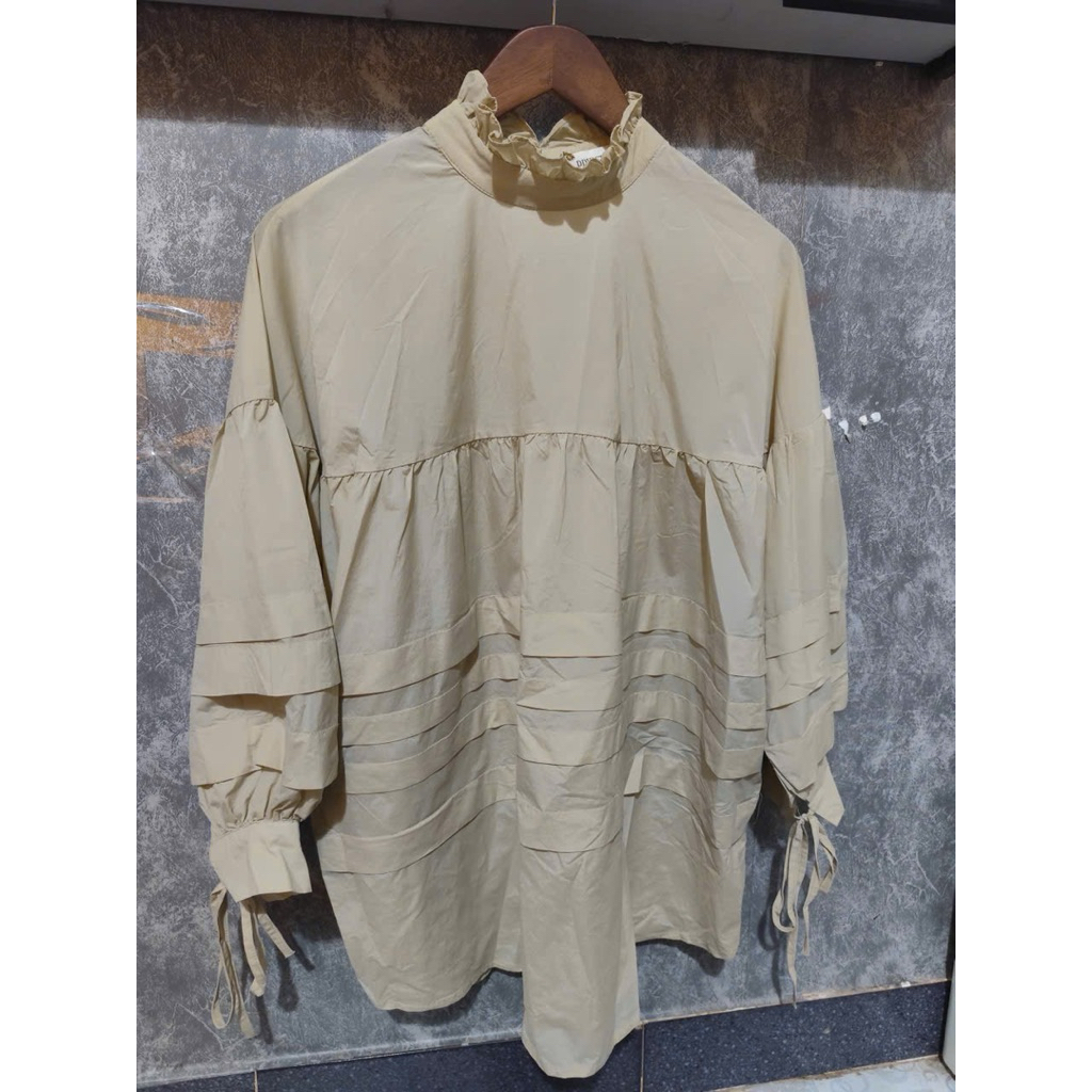 QC pass เสื้อเสื้อกันลมสีนู้ดใส่ครั้งเดียว