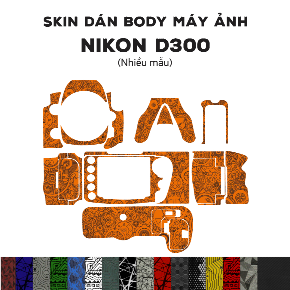 3M Skin สําหรับ Nikon D300 (หลายรุ่น) | ฟิล์มกันรอยสําหรับตัว Nikon D300