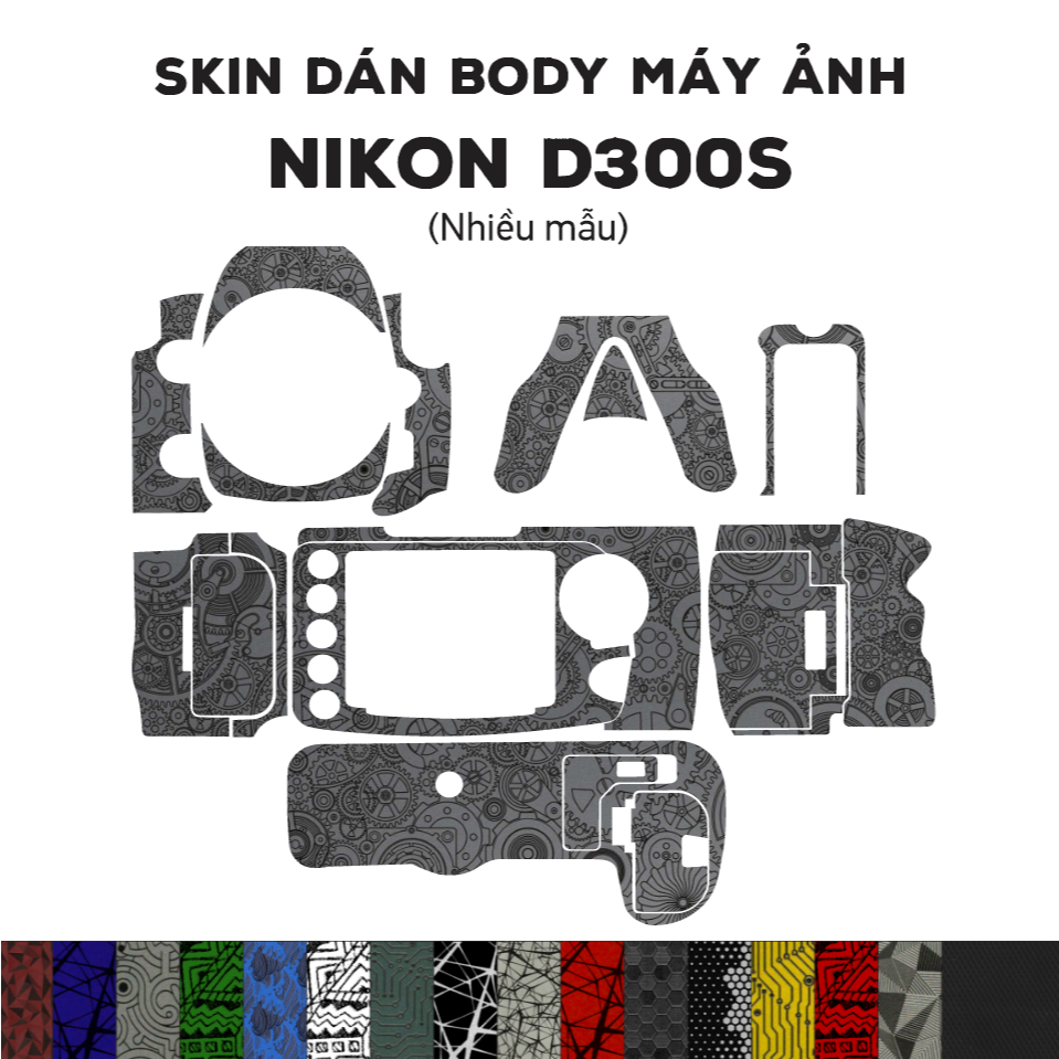 สติ๊กเกอร์ 3M Skin สําหรับ Nikon D300S (หลายรุ่น) | ฟิล์มกันรอยสําหรับตัว Nikon D300S