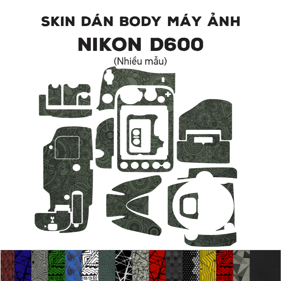 3M Skin สําหรับ Nikon D600 (หลายรุ่น) | ฟิล์มกันรอยสําหรับตัว Nikon D600