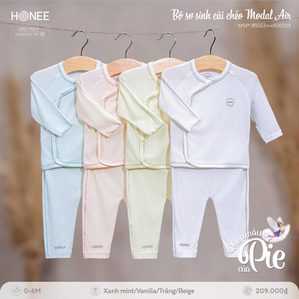 Modal Air Hone ชุดทารกแรกเกิดแขนยาว cross-over สุดเท่สําหรับเด็กทารก 0-6 เดือน