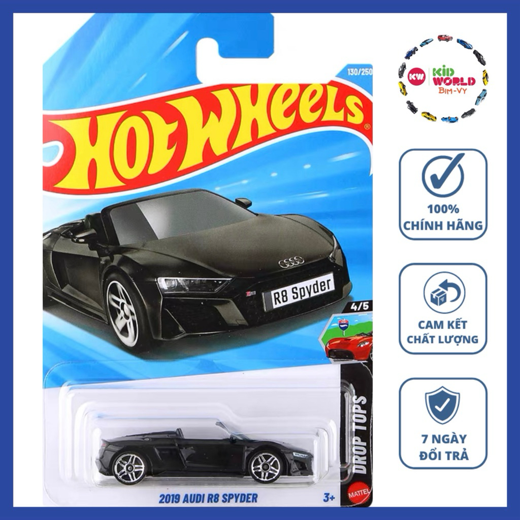 Hot Wheels basic 2019 Audi R8 Spyder JJJJ84 รถโมเดล