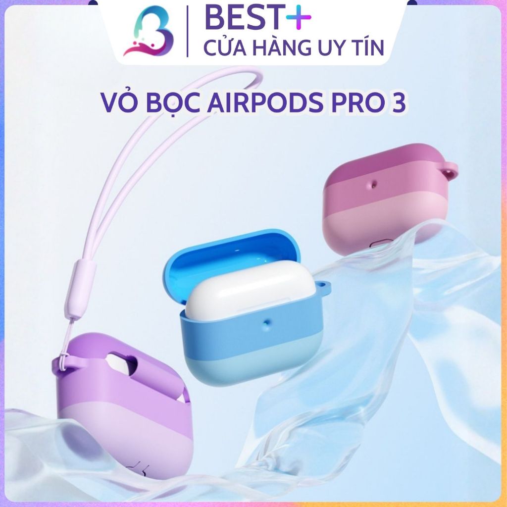 AIRPODS PRO 3 ฝาครอบป้องกันสีพาสเทล 2026 เคส Airpod สําหรับหูฟังบลูทูธ Apple BESTPLUS