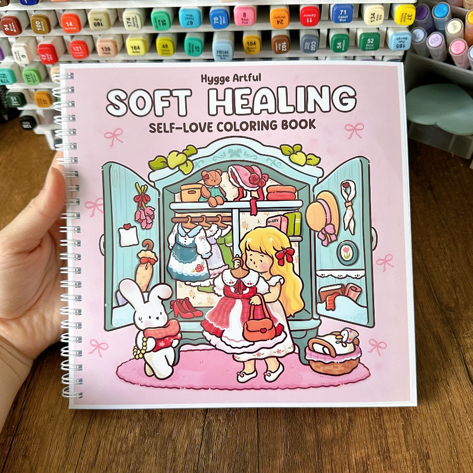 ชุดระบายสีรักษานุ่ม 42 ภาพกระดาษหนา 200 แกรม ก4 ก5 หนังสือ เหมาะสําหรับปากกามาร์กเกอร์สีอะคริลิคดินสอสี