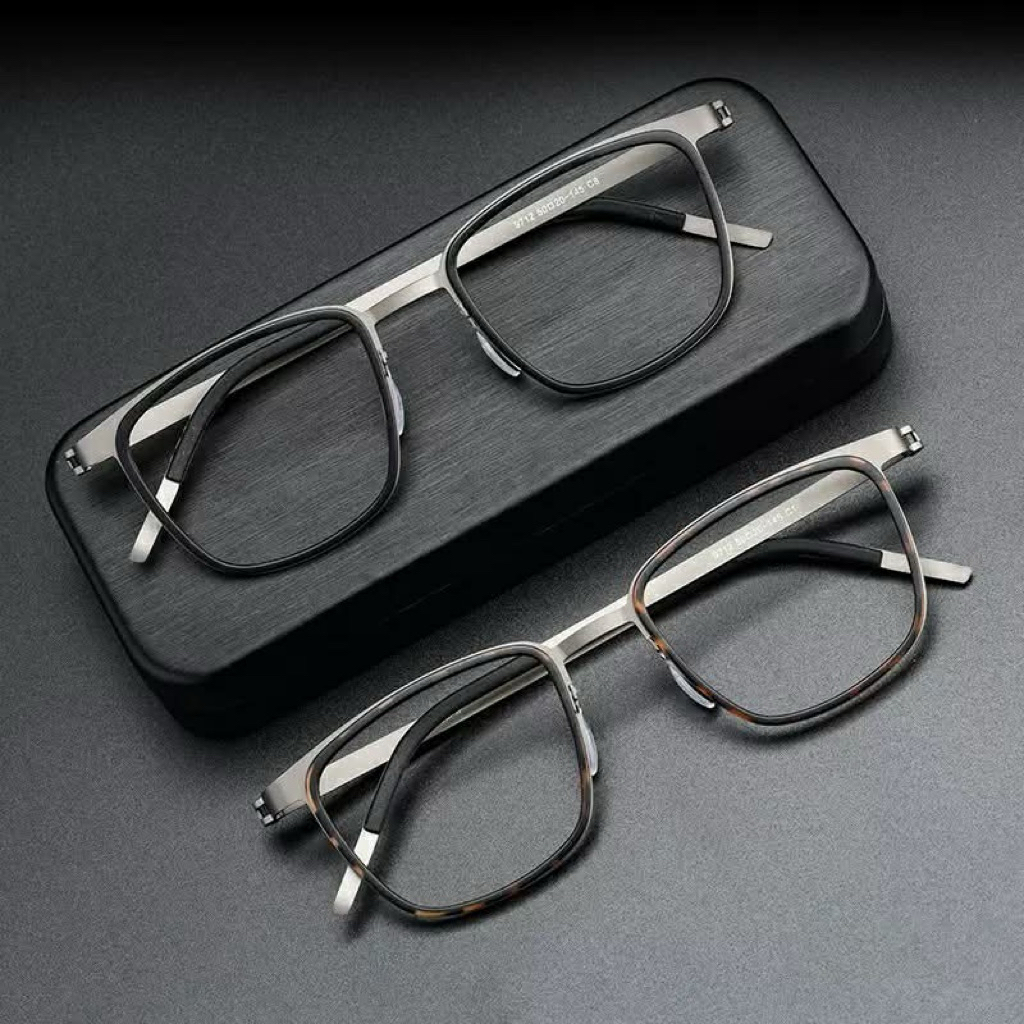 คุณภาพสูง Inlook Glasses กรอบแว่นตา Retro Titanium