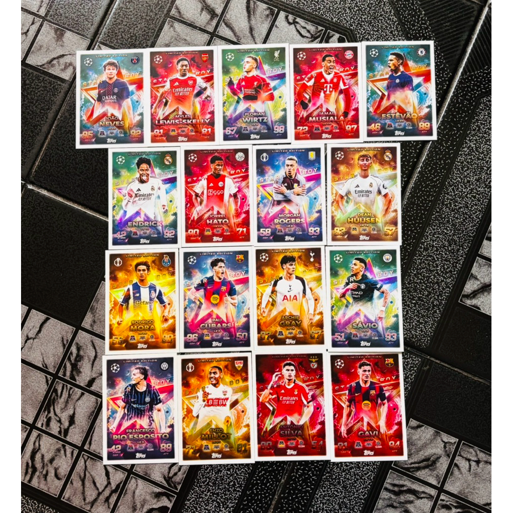 TOPPS MATCH ATTAX 25/26 BALL MASTER PLAYER CARD (แขนสั่น + TOPLOADER)