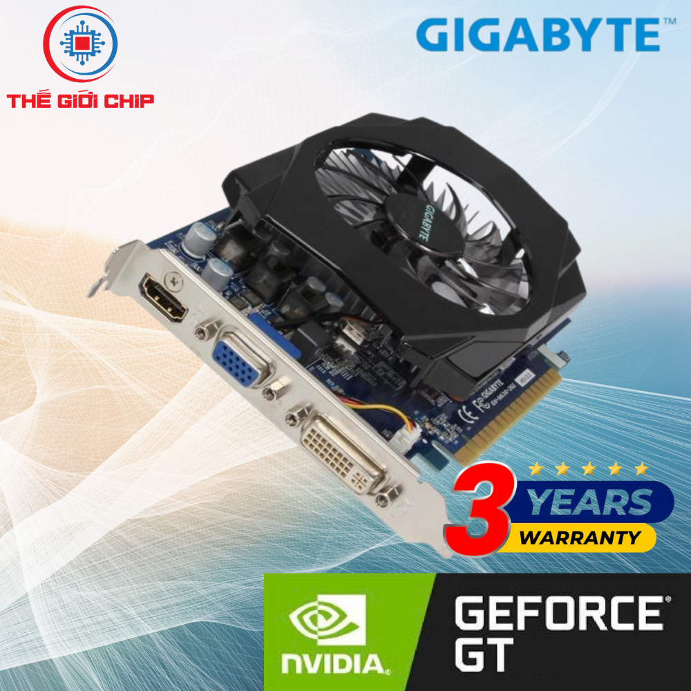 การ์ดวิดีโอ GIGABYTE GT630 2GB DDR3 (VGA) ฉันเหมือนใหม่ Box 36 เดือนโดยซัพพลายเออร์