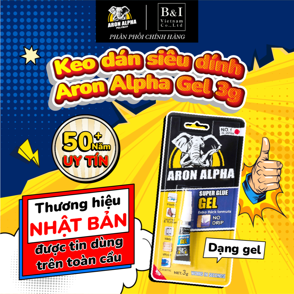 [GEL] COMBO 3 Aron Alpha GEL Super Glue 3g