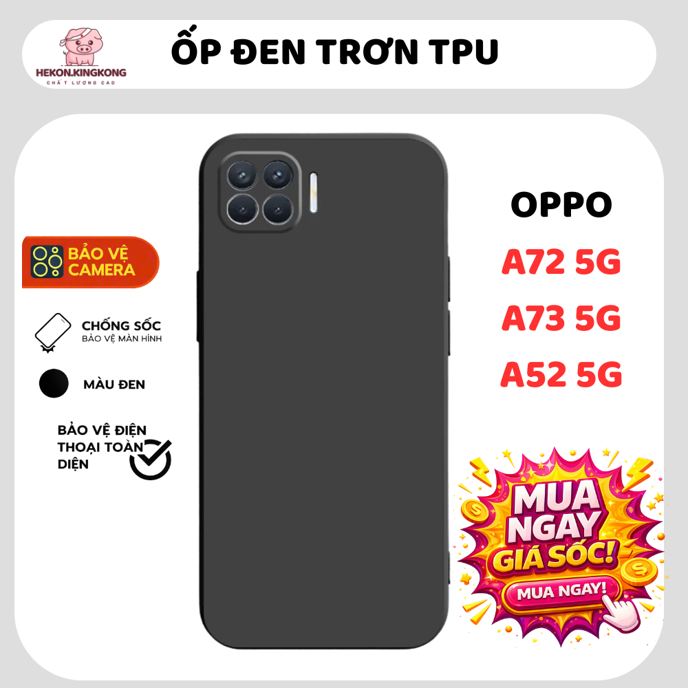 OPPO A72 5G / A73 5G / A53 5G เคส TPU ซิลิโคน กันกล้อง-HEKON