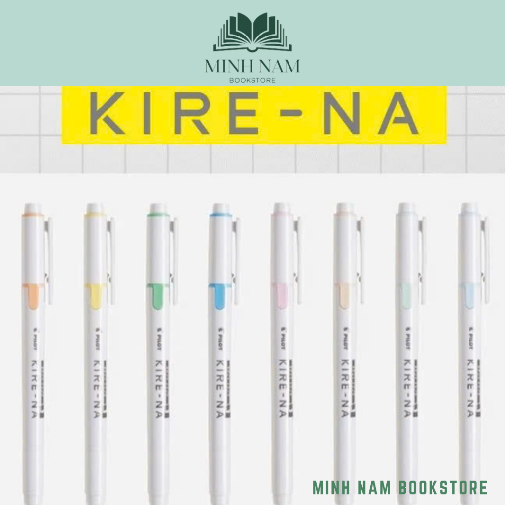 Pilot KIRE-NA Highlighter 2-tip Highlighter ปากกาเน้นข้อความ ญี่ปุ่น 100%