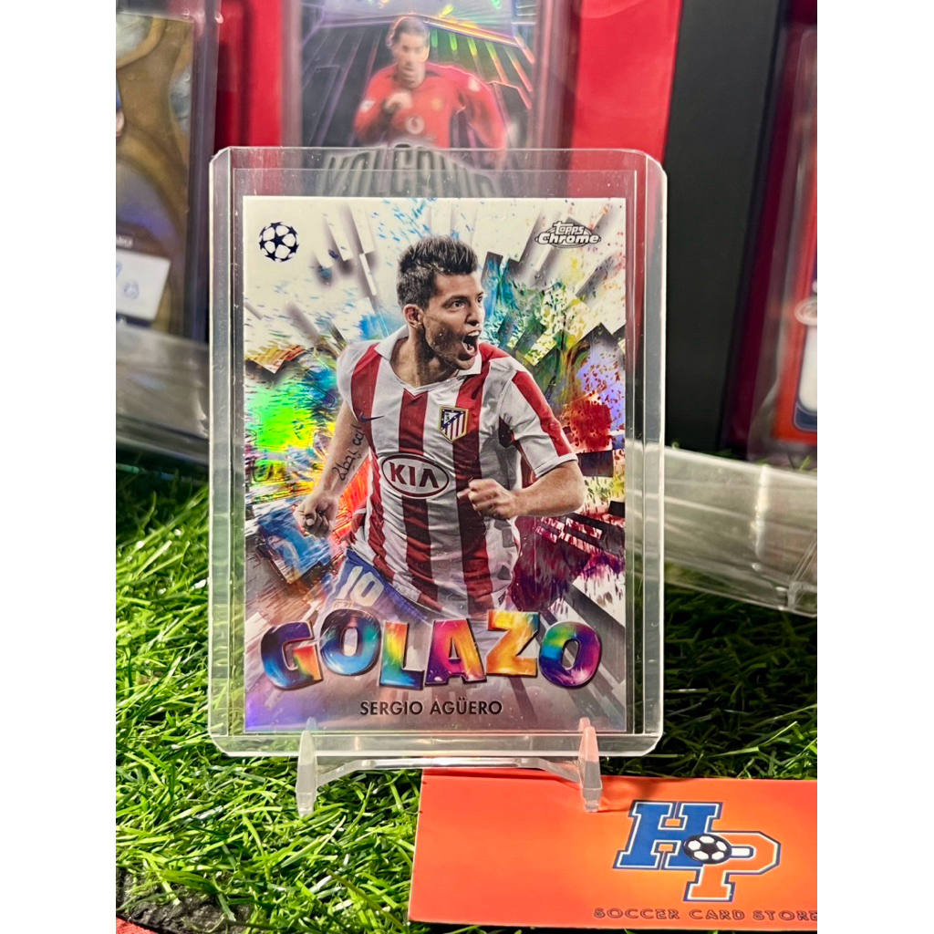Sergio Aguero Golazo Topps Chrome UCL 2024/25 การ์ดฟุตบอล