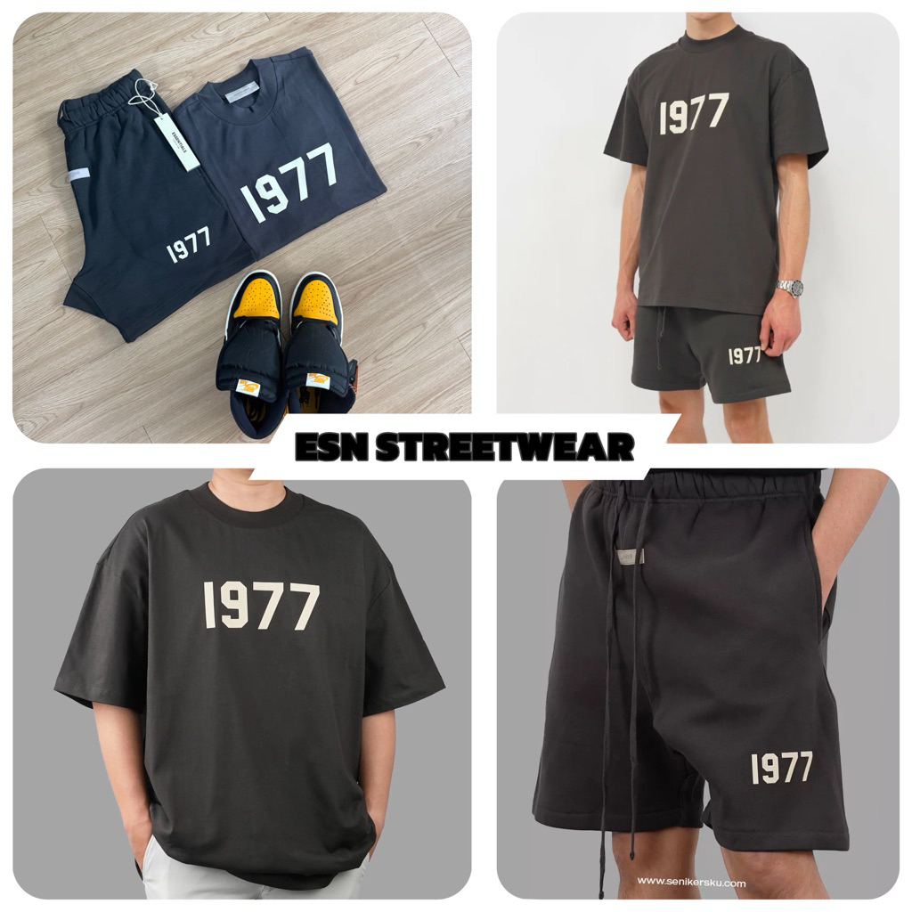 [ ของแท้ ] ESSENTIALS SET Fear Of God 1977 Tee & Short