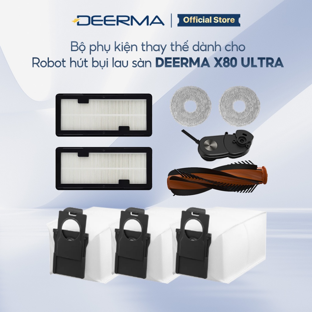 อุปกรณ์เสริมทดแทนสําหรับหุ่นยนต์ทําความสะอาดพื้น Deerma X80 ULTRA ของแท้
