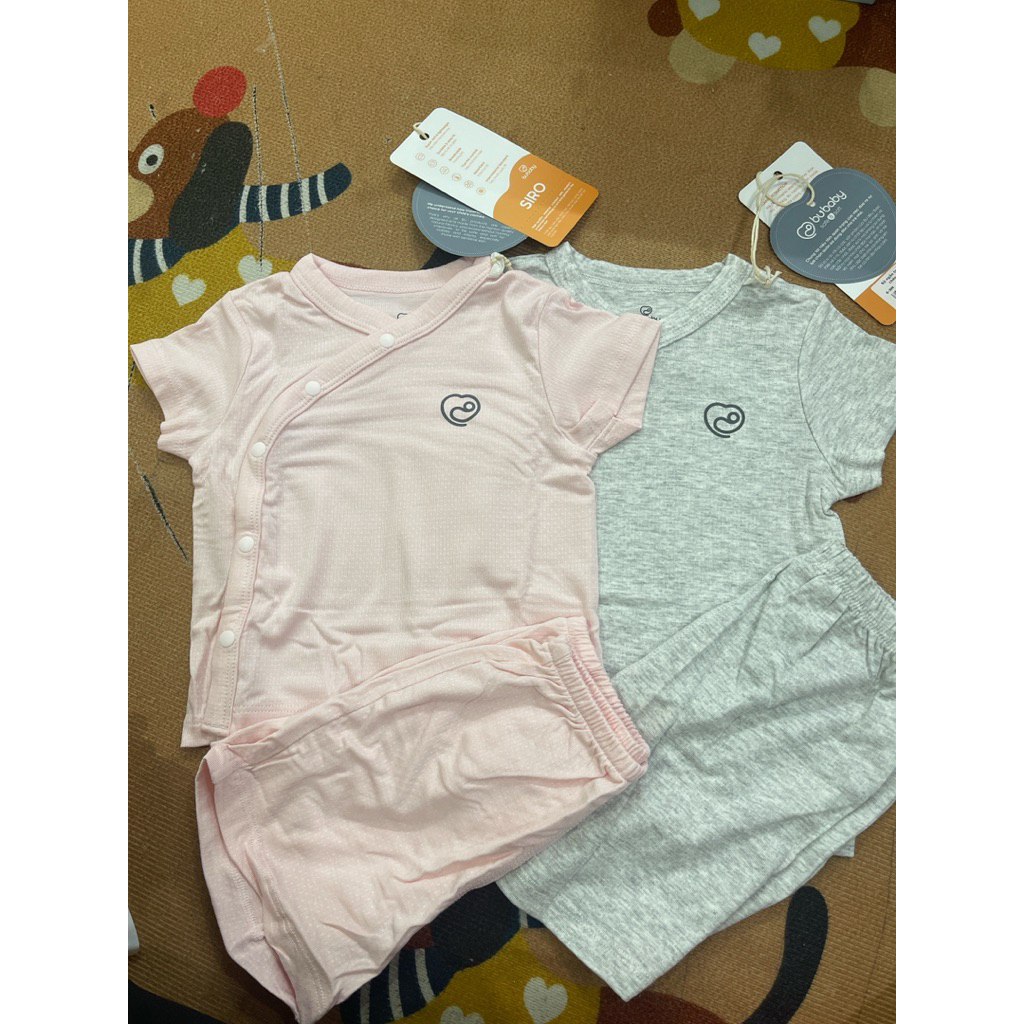 ชุดแขนสั้นไขว้ Bubaby