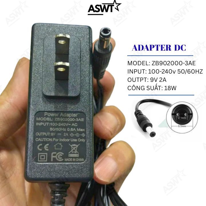9V Power Adapter สําหรับกีตาร์เหยียบ - Fuzz Power Supply Adapter AC-DC สําหรับ Boss, Zoom...