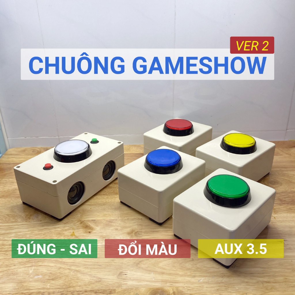 Wireless Priority Priority Gameshow Bell - Ver 2 - [7-10 ทีม]