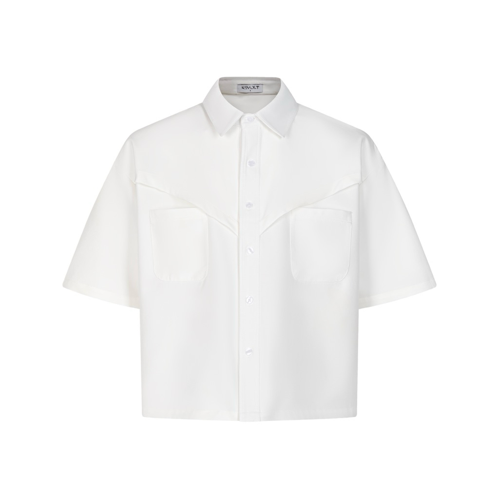 REVOLT | BOXY SHIRT "AERIS BOXY SHIRT" *สีขาว