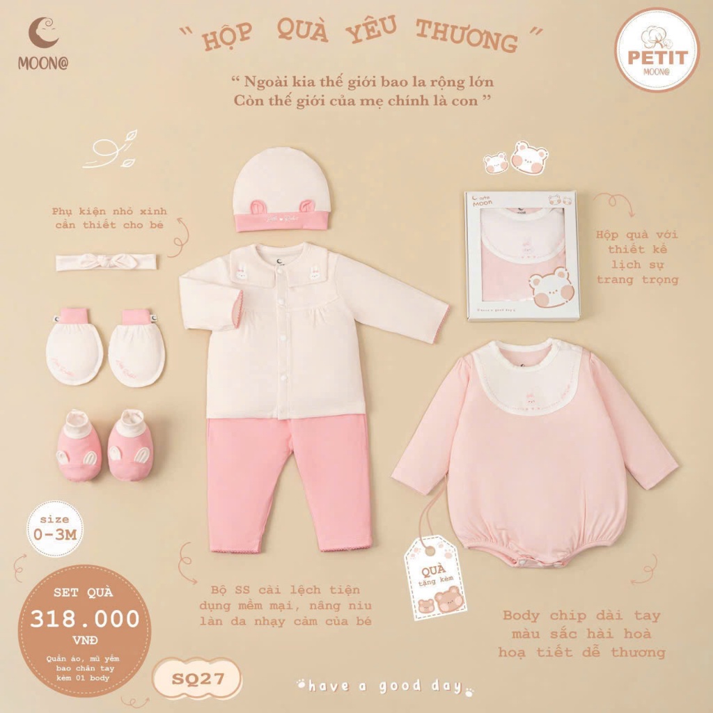 MOON 7-ITEM NEWBORN GIFT SET