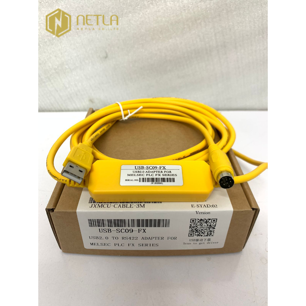สายการเขียนโปรแกรม USB-SC09-FX เชื่อมต่อ PC เป็น Mitsubishi PLC FX series/Wecon PLC LX series