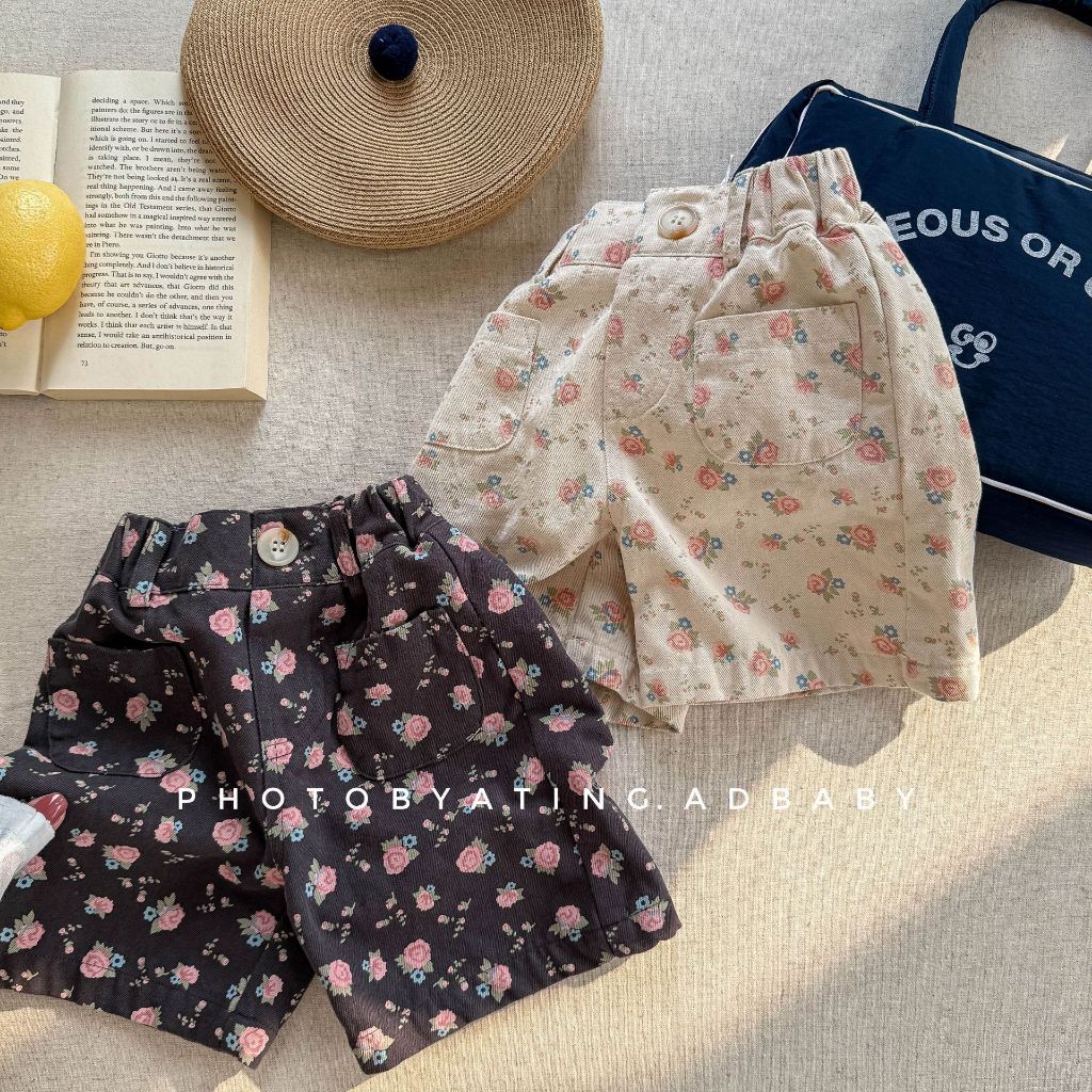[Huzhou Zhili] กางเกงขาสั้นผ้าฝ้ายเด็กผู้หญิงฤดูร้อนสไตล์เกาหลีใหม่ 6225