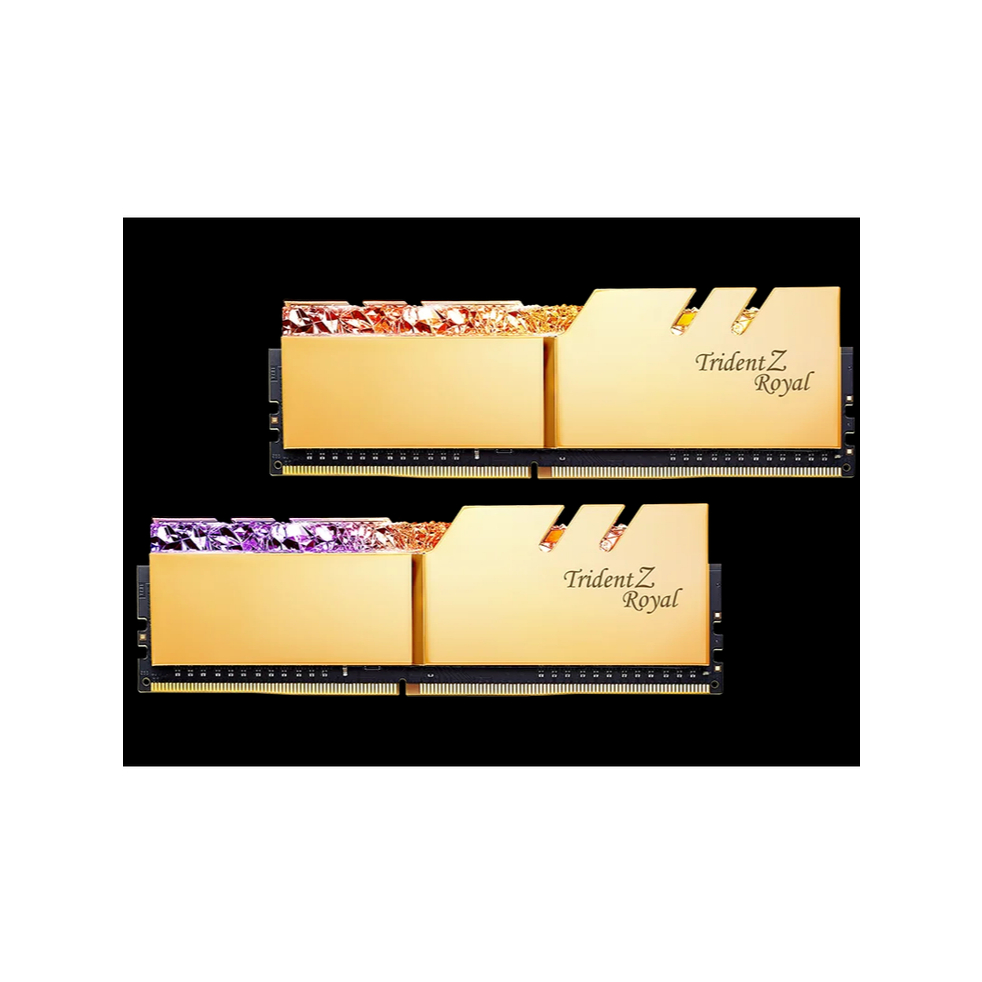 BEAUTIFUL G.Skill Trident Z Royal Gold คอมพิวเตอร์ Ram Kit 32GB 16GB 3200Mhz 3000Mhz DDR4