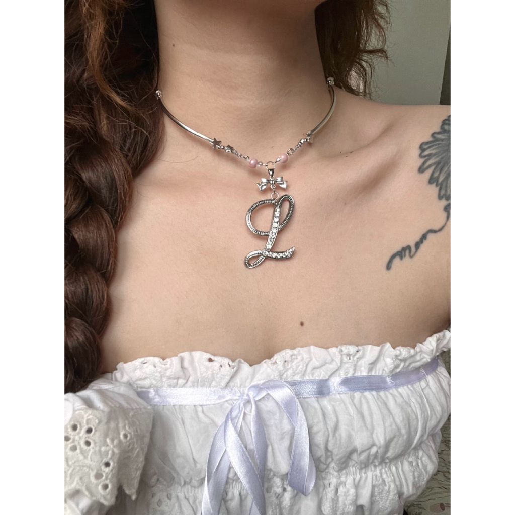 Neck.soul.glass | Your Name Necklace สร้อยคอผู้หญิง Custom Name Upon Request (อ่านคําอธิบาย Carefull
