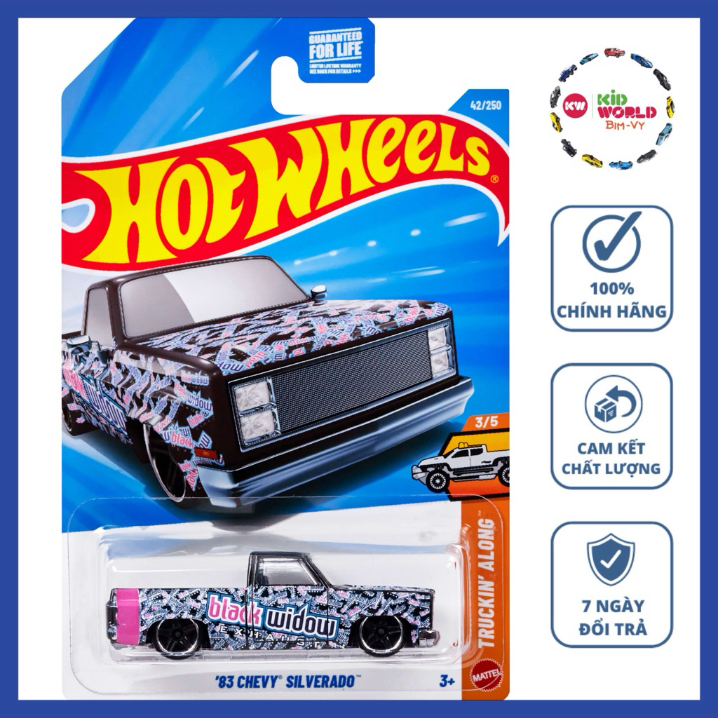 Hot Wheels basic รถกระบะ 83 Chevy Silverado JJJ13.