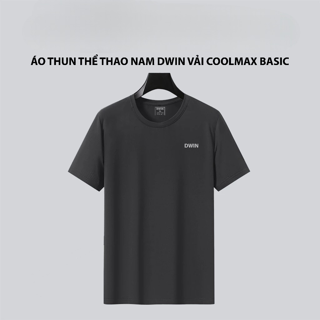 [Peinn] Combo เสื้อยืดกีฬาผู้ชายพื้นฐาน DWIN 2 ชิ้นผ้ายืด coolmax 4 ทิศทาง เย็นสบายดูดซับเหงื่อ