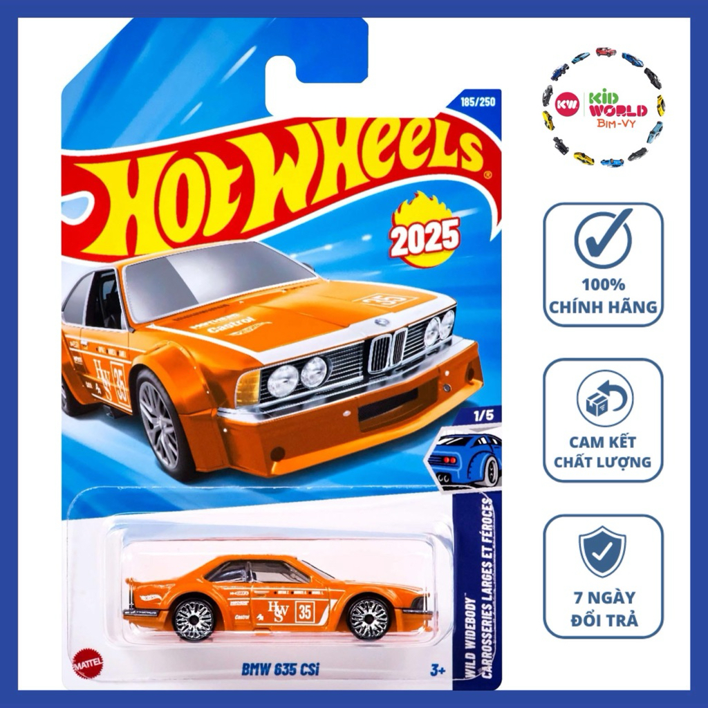 Hot Wheels รถโมเดล BMW 635 CSi JBB84 พื้นฐาน