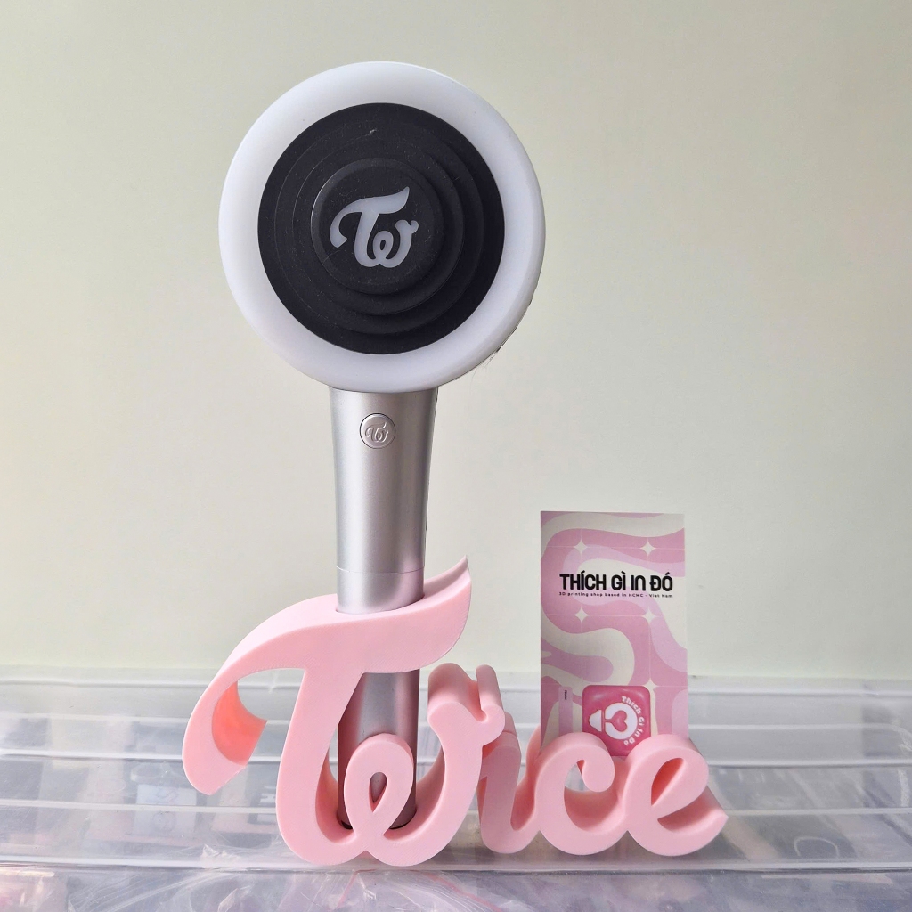 ขาตั้งจอแสดงผลแท่งไฟKpopพร้อมที่วางโฟโต้การ์ด - Twice