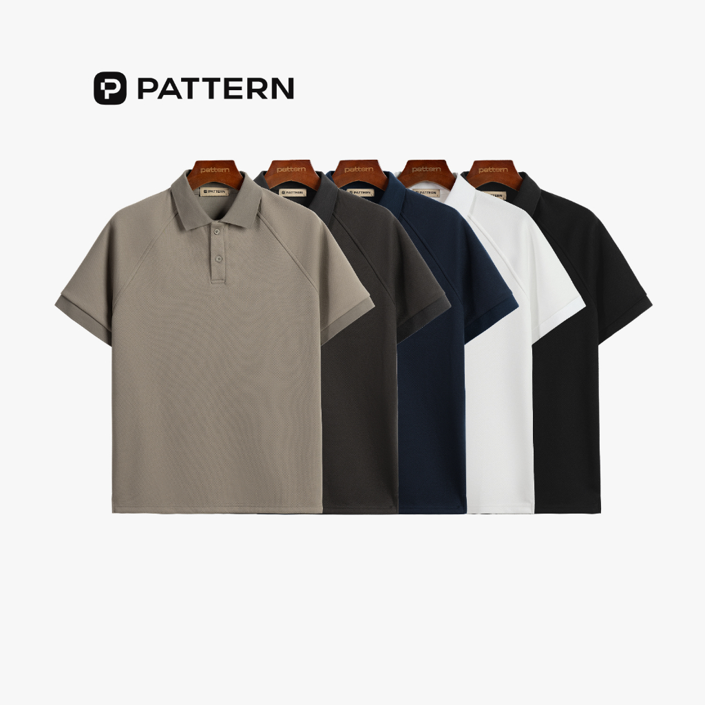 เสื้อโปโล Raglan v2 Premium Pattern PA076 เสื้อยืดคอเพชรผ้าฝ้าย