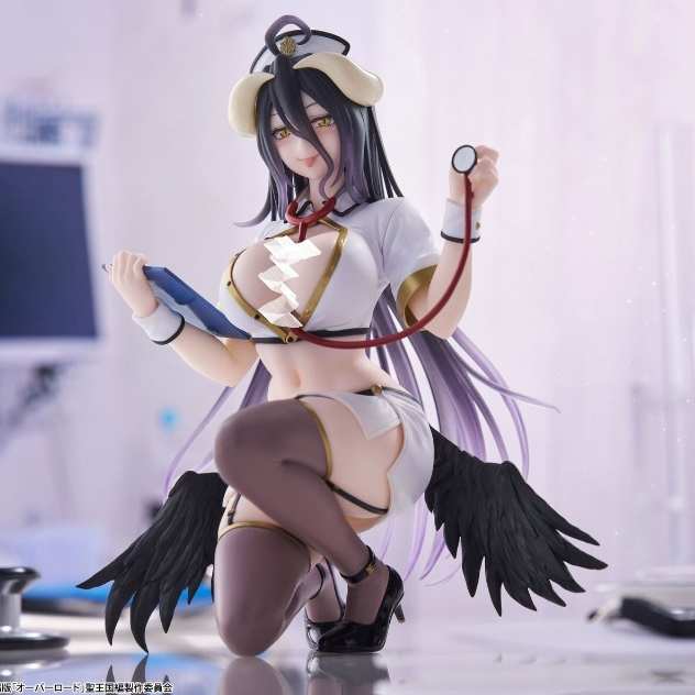[HUNTED] Overlord Model - Albedo - Desktop Cute - Nurse ver Taito ของแท้