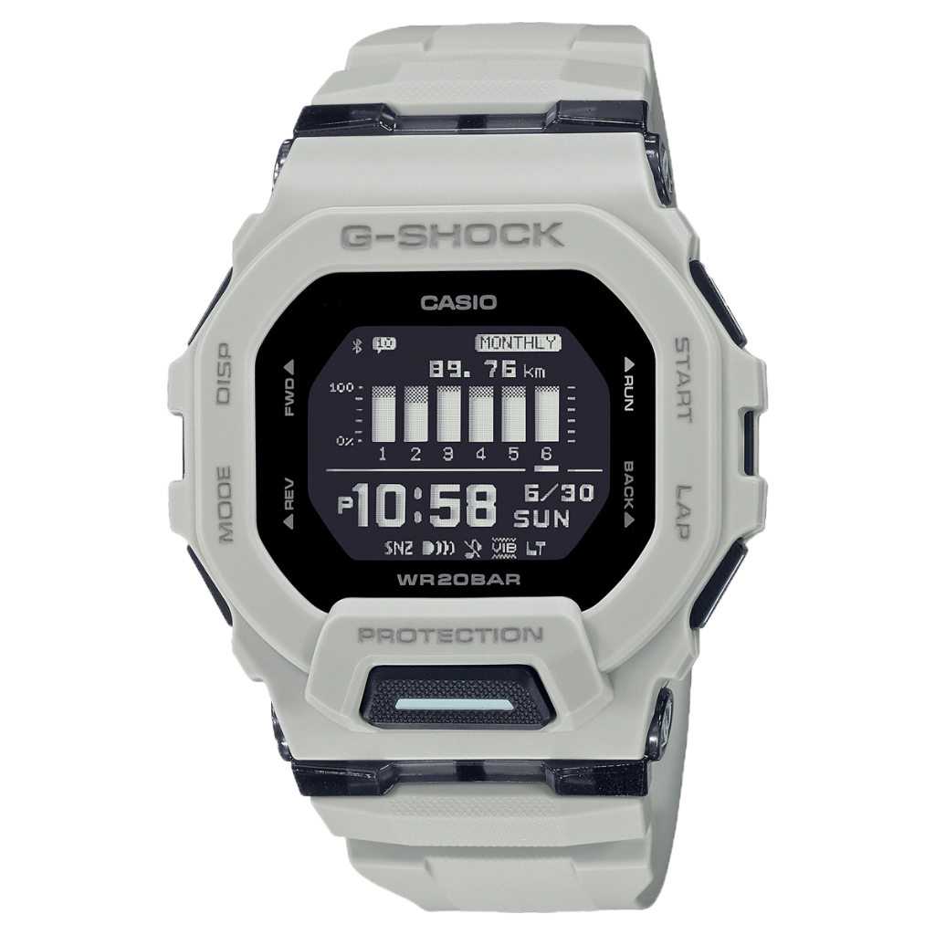 Casio G-Shock GBD-200UU-9DR นาฬิกาข้อมือผู้ชายสายพลาสติก - GBD-200UU-9 Bluetooth