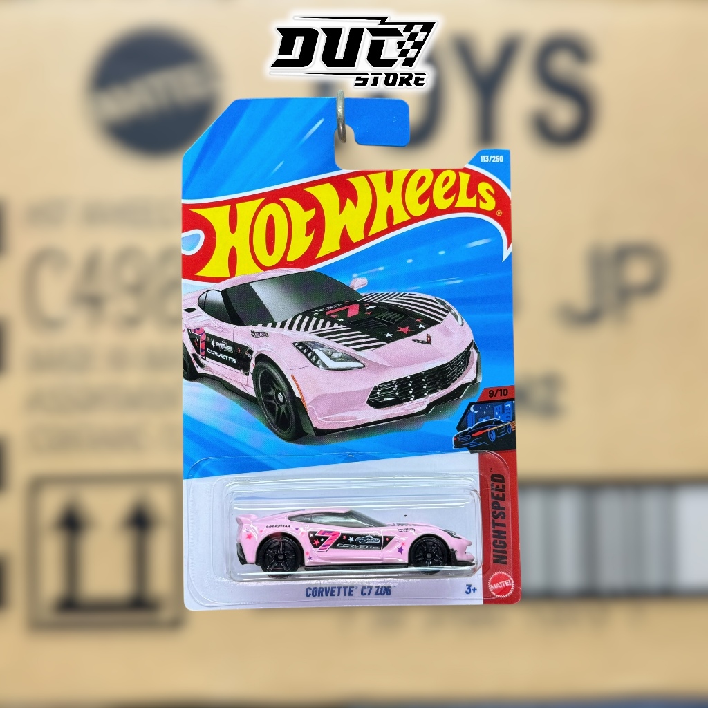 Ducstore รถโมเดล JJ73 Hot Wheels Corvette C7 Z06 - เคส F พื้นฐาน 2026
