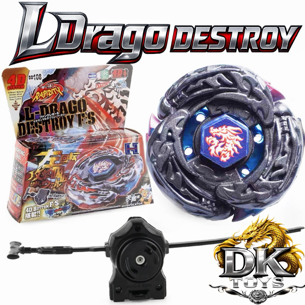 L Drago Destroi Infinity Spinner, Beyblade 4D